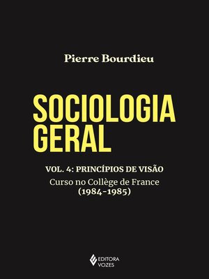cover image of Sociologia geral Volume 4